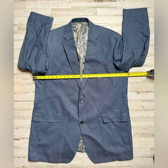 Lauren Ralph Lauren Blazer Jacket Men's 48L Blue Classic Liner Paisley Pattern - Picture 4 of 11